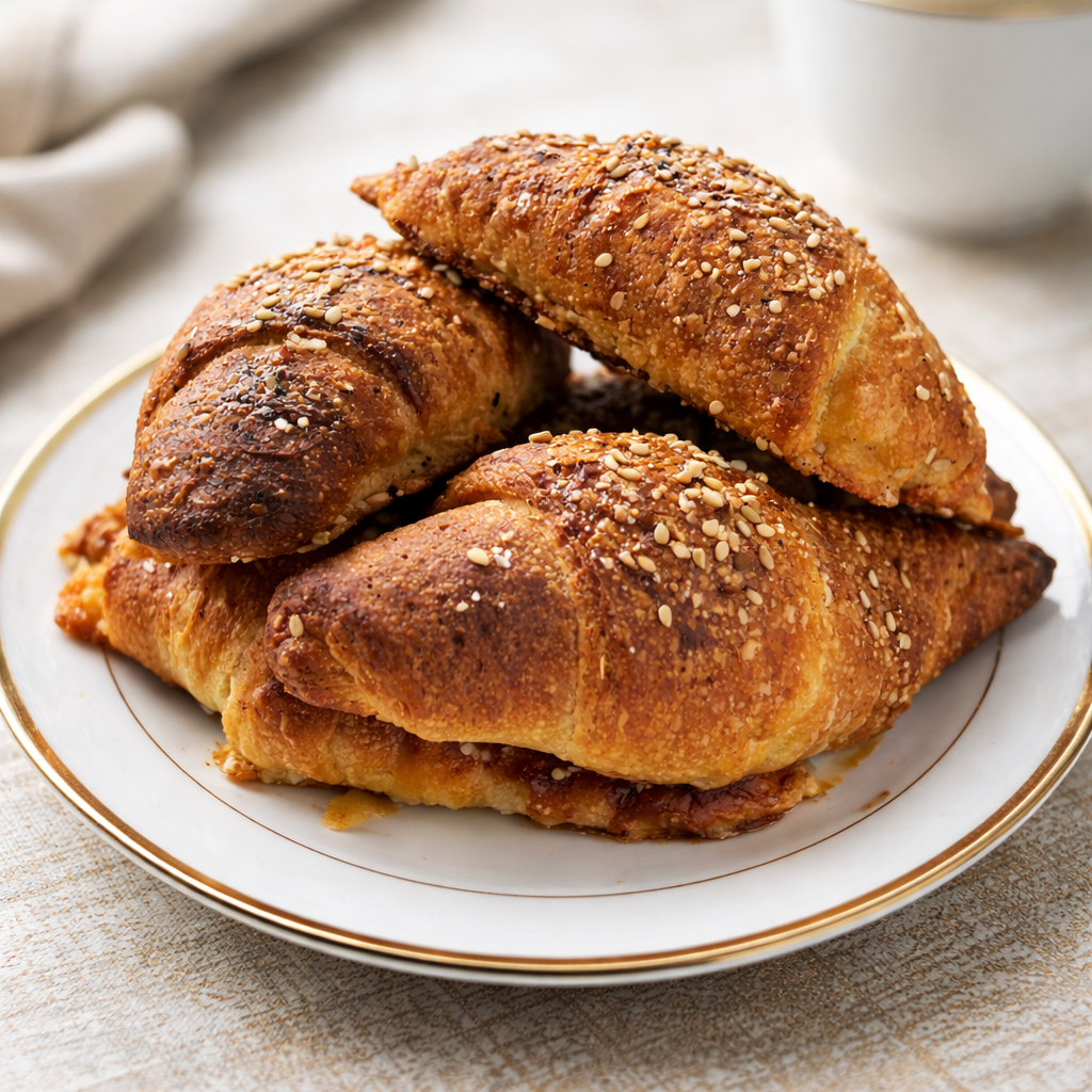 Cheesy bacon crescent bites fresh from the oven