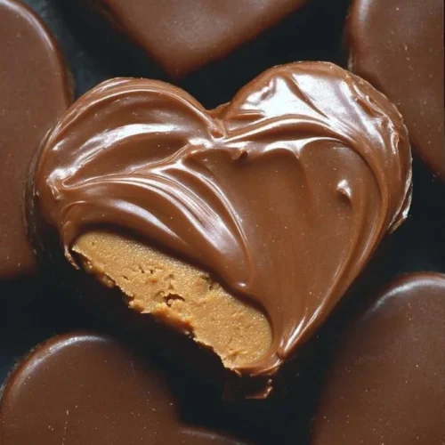 Chocolate Peanut Butter Valentine's Heart dessert