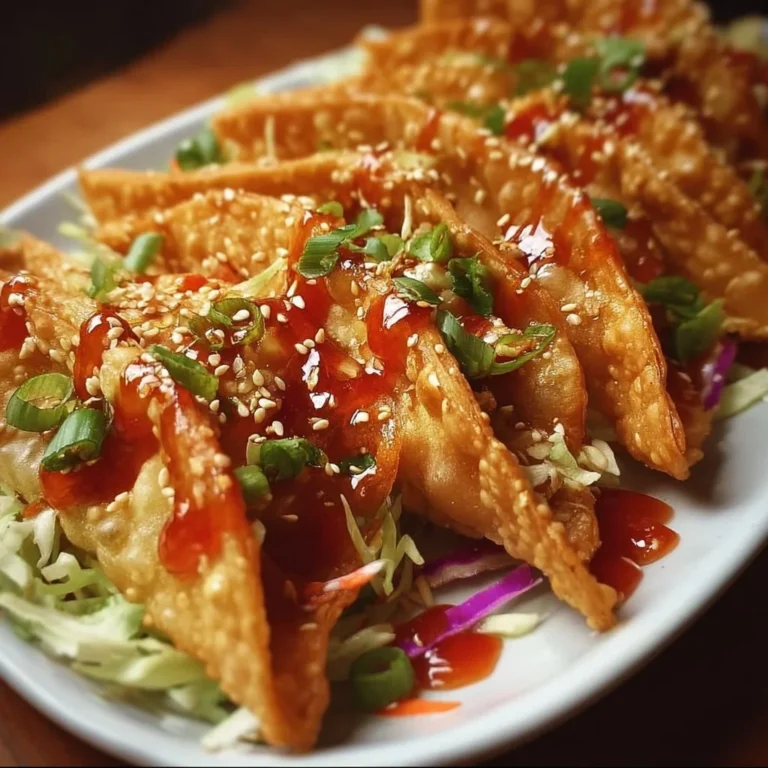 Crispy Chicken Wonton Tacos filled with juicy chicken and fresh toppings