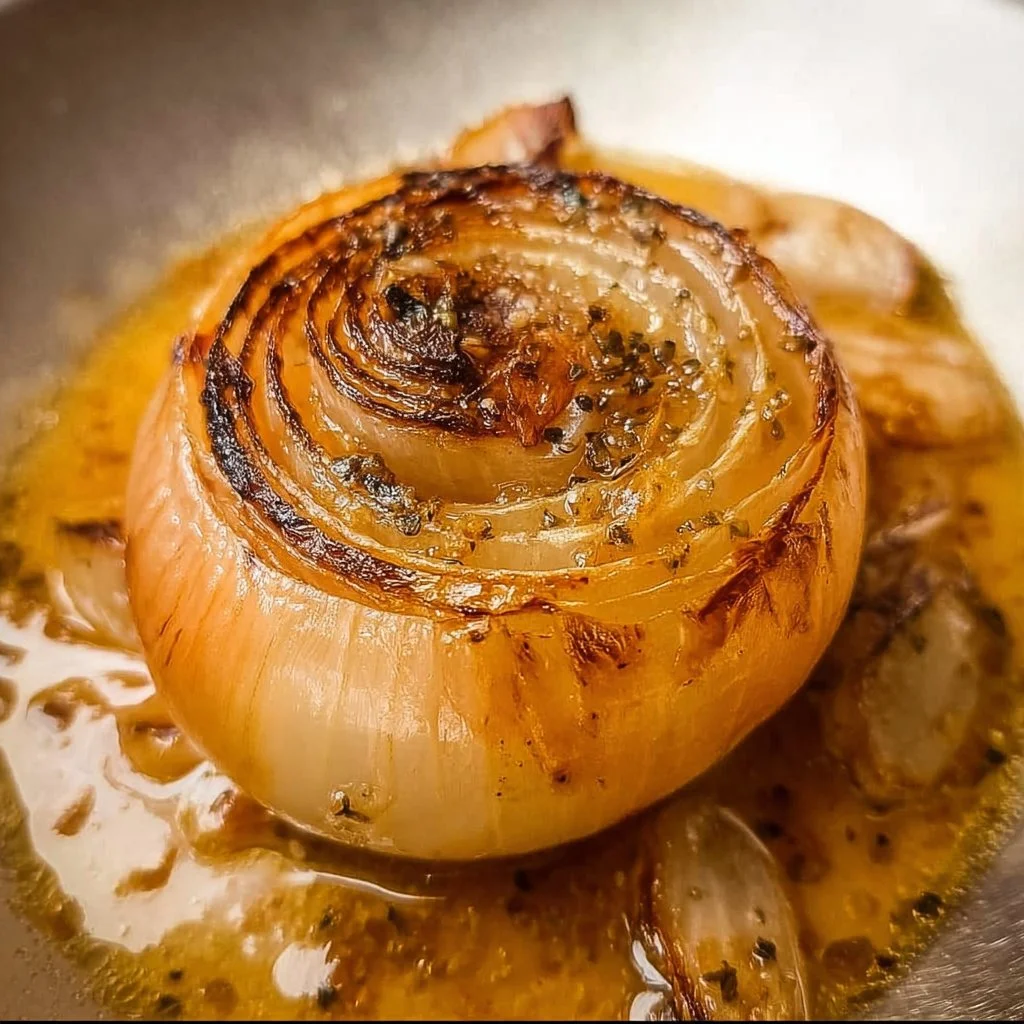 A pot of delicious onion boil with fresh ingredients and seasonings