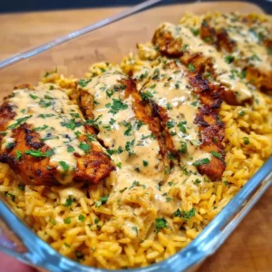 High Protein Creamy Cajun Chicken & Rice Creamy Cajun Chicken & Rice dish with high protein content