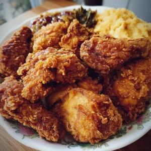 Crispy Southern Fried Chicken served with sides