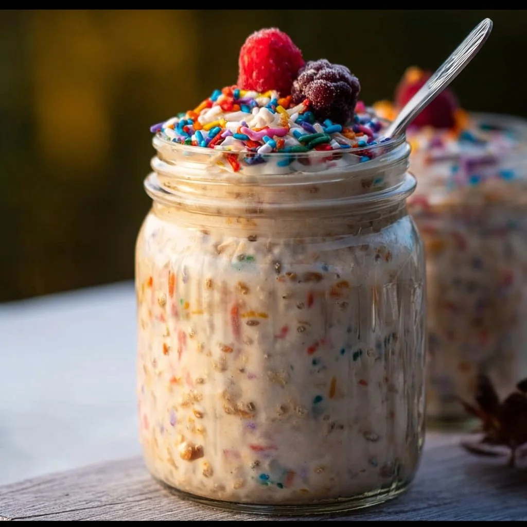Birthday Cake Overnight Oats