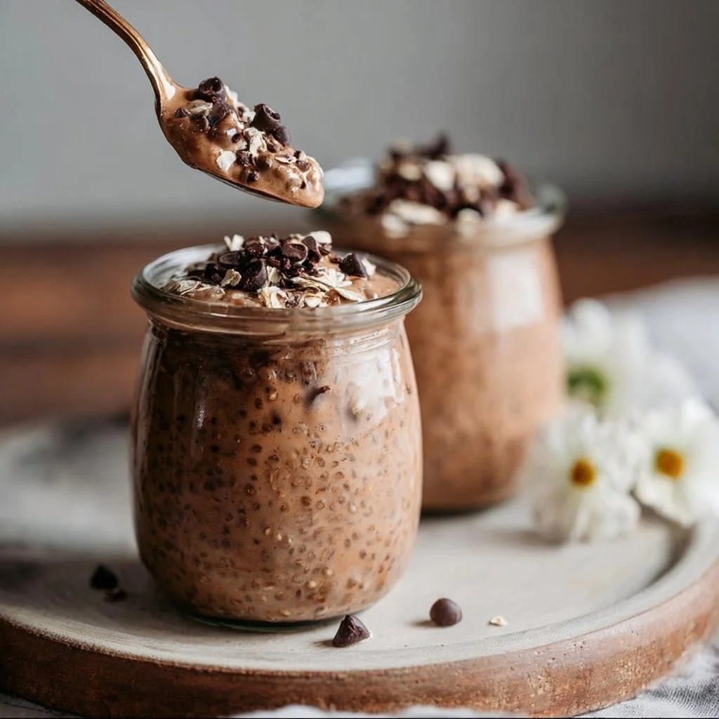 Chocolate Protein Overnight Oats