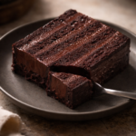 Chocolate Moist Cake with Dark Chocolate Crèmeux & Cream Cheese Filling