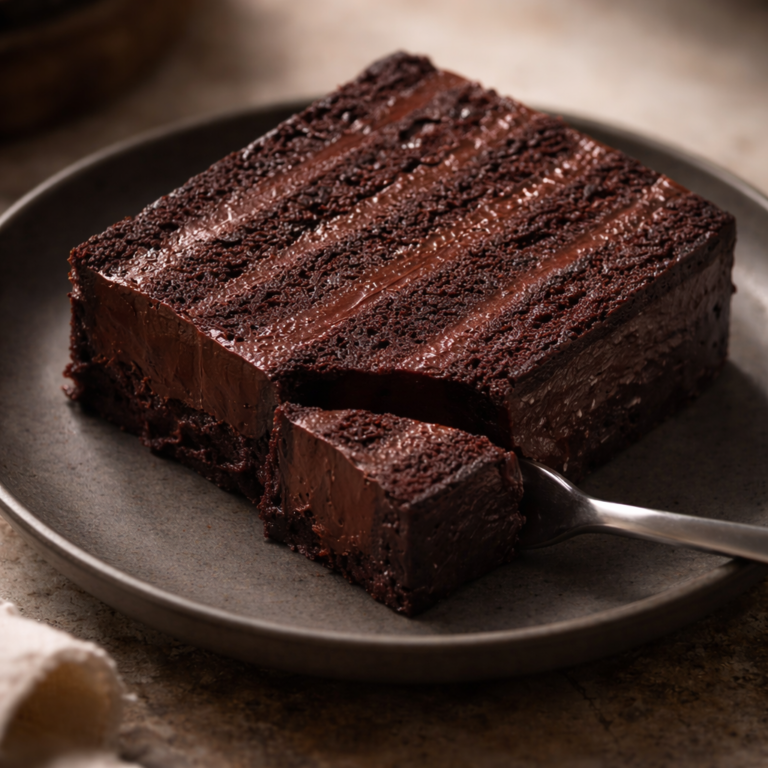 Chocolate Moist Cake with Dark Chocolate Crèmeux & Cream Cheese Filling