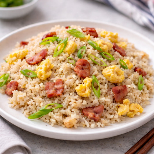 bacon egg fried rice