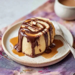 Delicious Chocolate Hazelnut Roll dessert with chocolate and hazelnut flavors