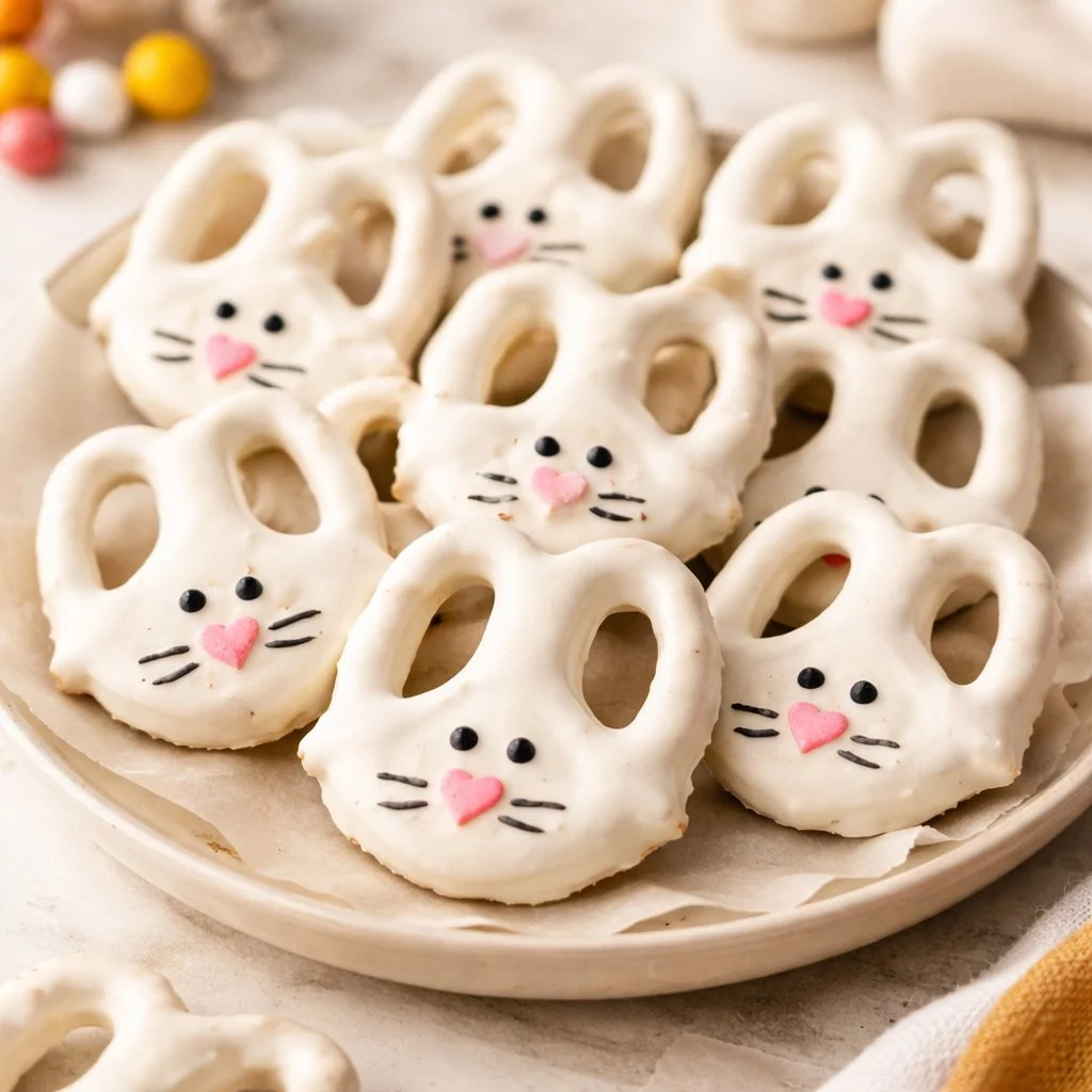 Deliciously decorated Easter Pretzels for festive celebrations.
