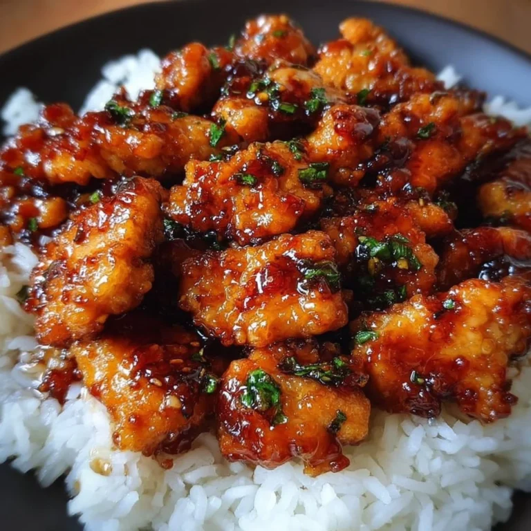 Delicious easy honey garlic chicken served with vegetables on a plate