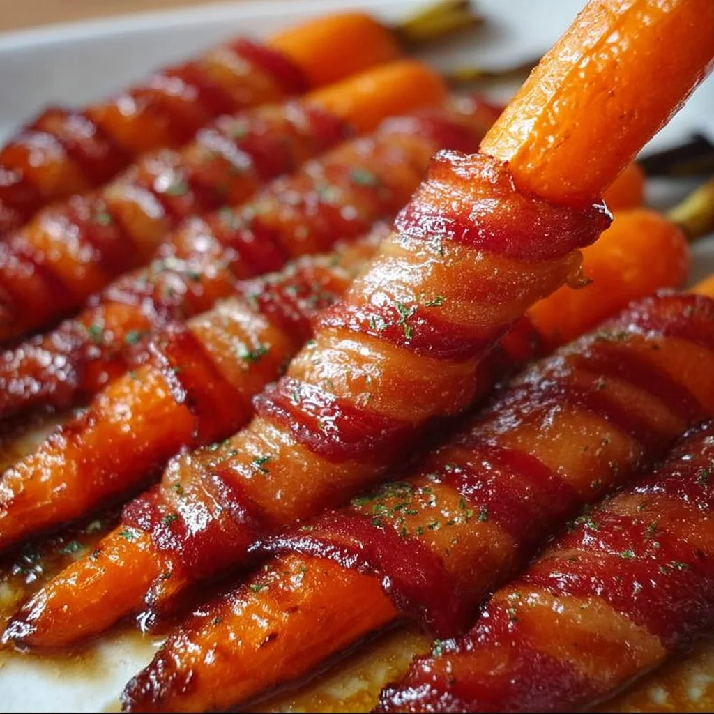 Maple Bacon Carrots recipe featuring sweet and savory flavors