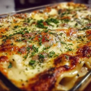 Deliciously layered Mushroom Lasagna with fresh ingredients and rich flavors