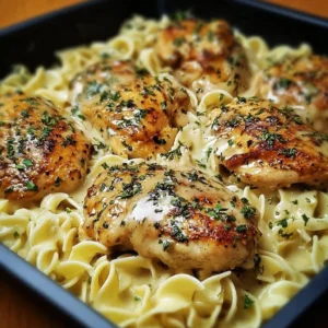 One-Pan Chicken with Buttered Noodles One-Pan Chicken with Buttered Noodles recipe featuring juicy chicken and buttery noodles