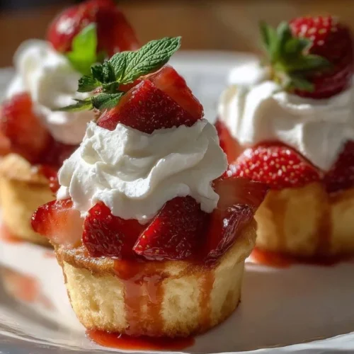 Quick strawberry shortcake cups served in elegant dessert glasses