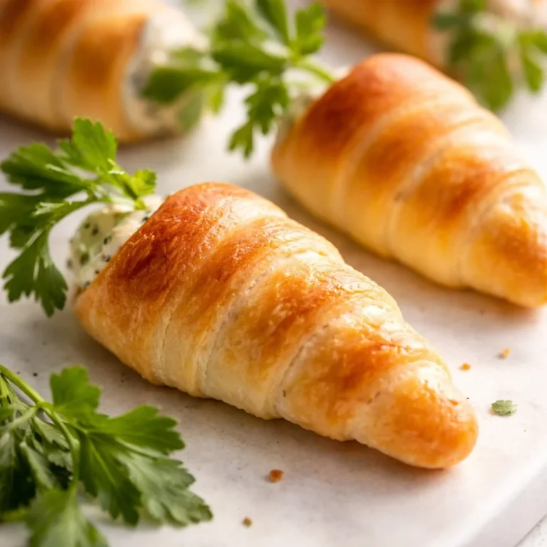 Stuffed crescent roll carrots filled with delicious ingredients
