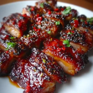 Delicious barbecued pork chicken on the grill