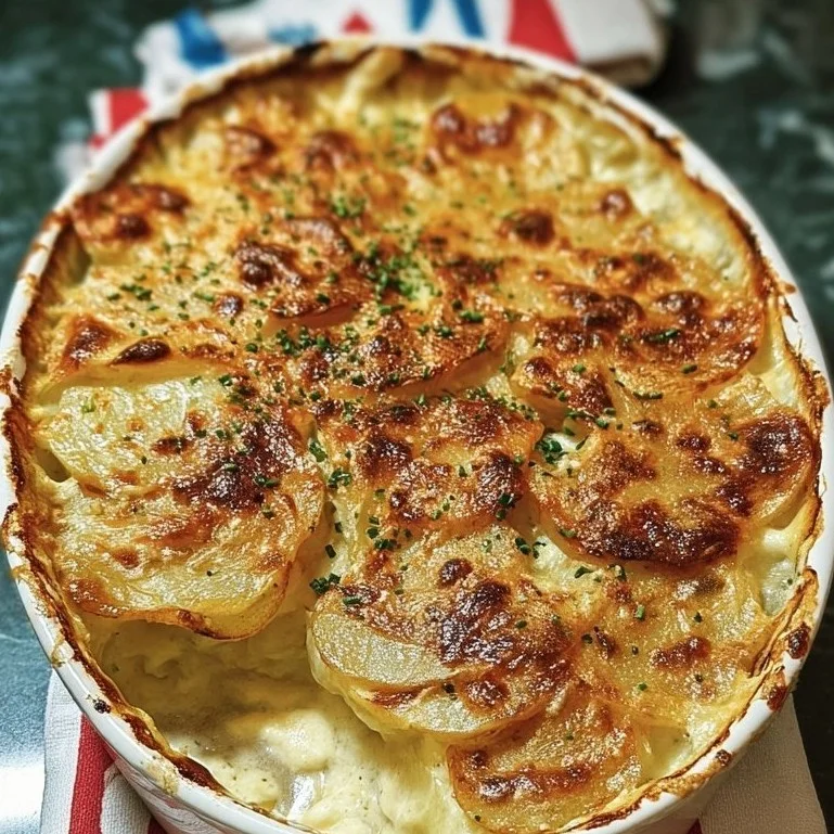 Potato, Celeriac and Blue Cheese Dauphinoise