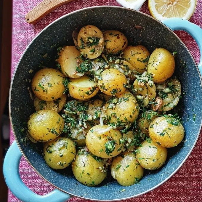 Potatoes with Herb, Lemon and Caper Butter