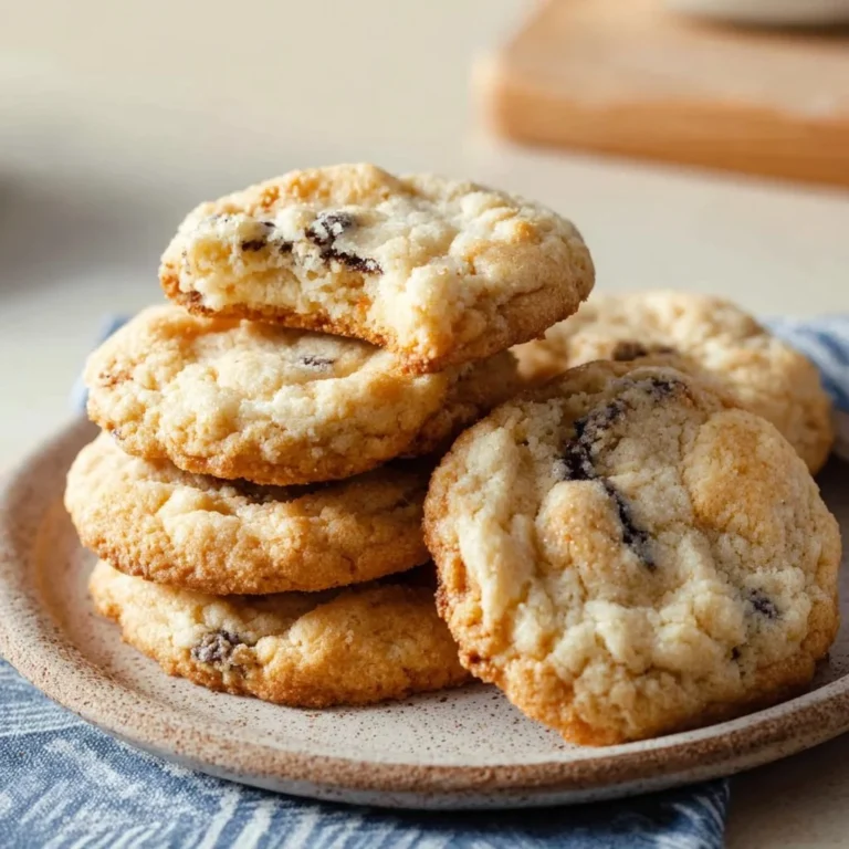 Best creamy cheesecake cookies on a wooden platter