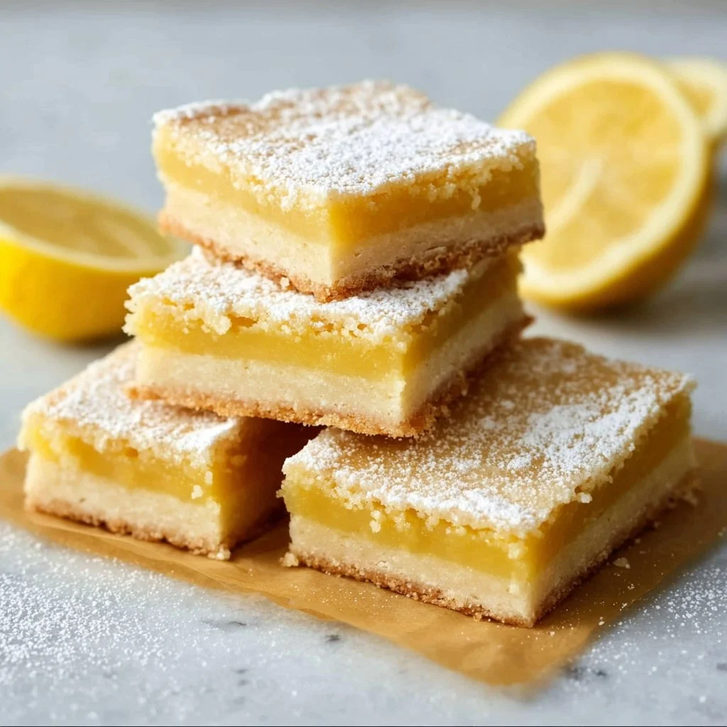 Deliciously tangy lemon bars with a buttery crust and zesty lemon filling.