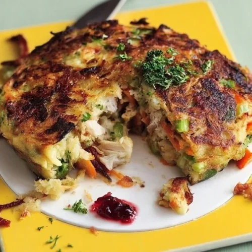 Delicious Boxing Day Bubble and Squeak made with leftover vegetables