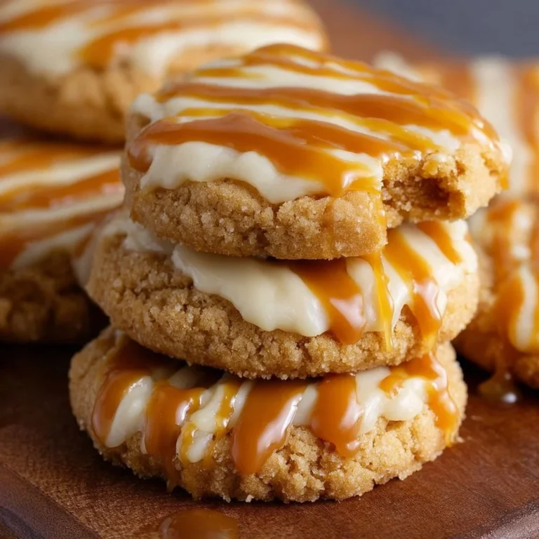 Delicious salted caramel cheesecake cookies inspired by Crumbl's recipe.