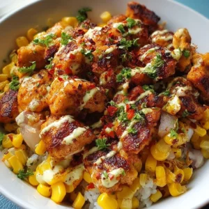 Delicious Easy Street Corn Chicken Bowl with vibrant ingredients