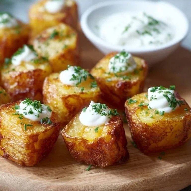 Irresistible Irish potato bites served as a flavorful snack.