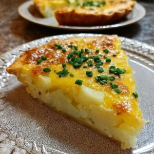 Delicious Irish Potato Pie with a golden crust and creamy filling