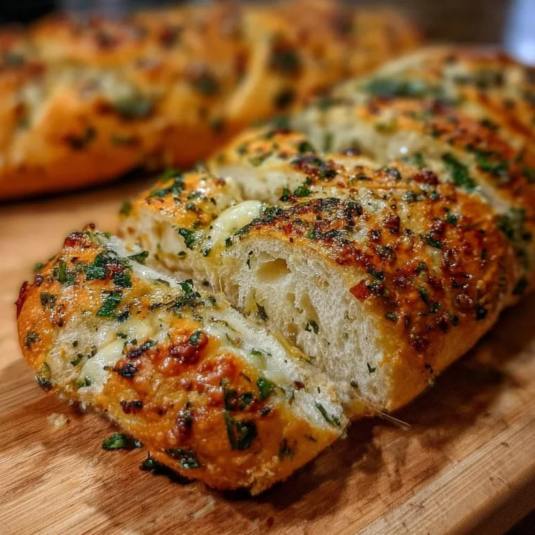 Delicious Italian herbs and cheese bread fresh from the oven
