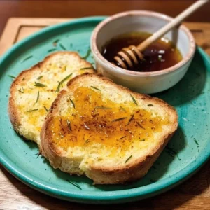 Freshly baked leftover mash and rosemary bread