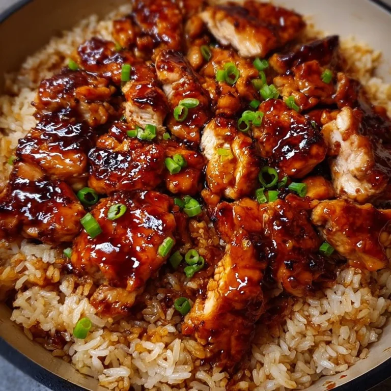 One-Pan Bold Honey BBQ Chicken Rice dish with vibrant colors and flavors