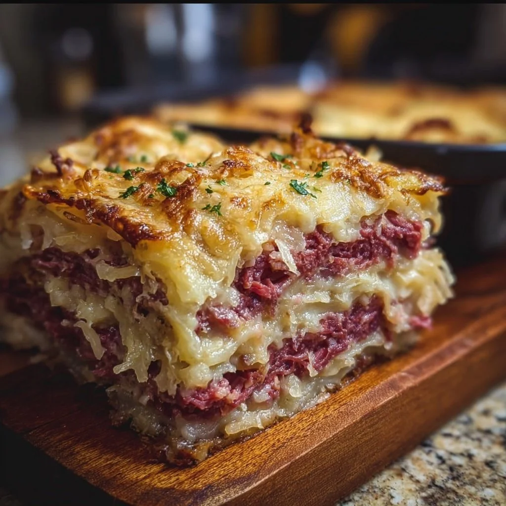 Reuben Layered Bake (corned Beef, Sauerkraut & Swiss)