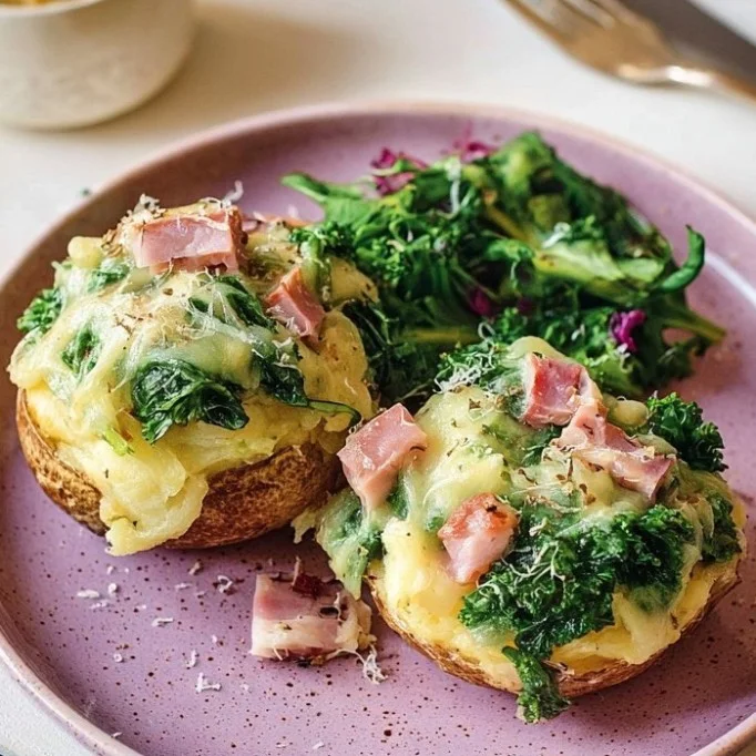 Colcannon and Ham Stuffed Jackets