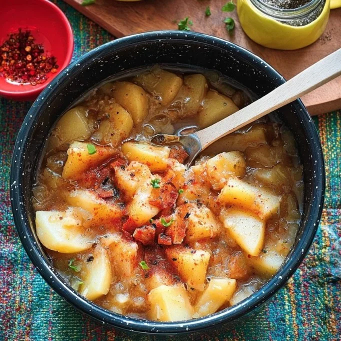 Dutch Hot Lightning Potato and Apple Stew