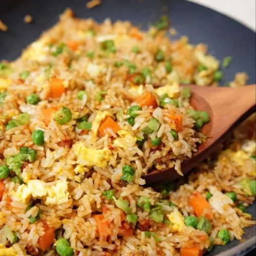 Delicious homemade fried rice ready in 20 minutes.