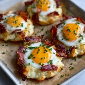 Bacon Parmesan & Chive Egg Clouds: Light and Fluffy Bliss Delicious Bacon Parmesan and Chive Egg Clouds, fluffy and light breakfast dish
