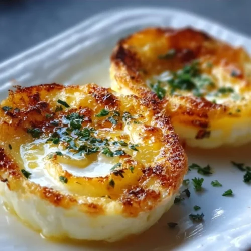 Baked Cottage Cheese Eggs Baked cottage cheese eggs served in a dish, healthy breakfast idea