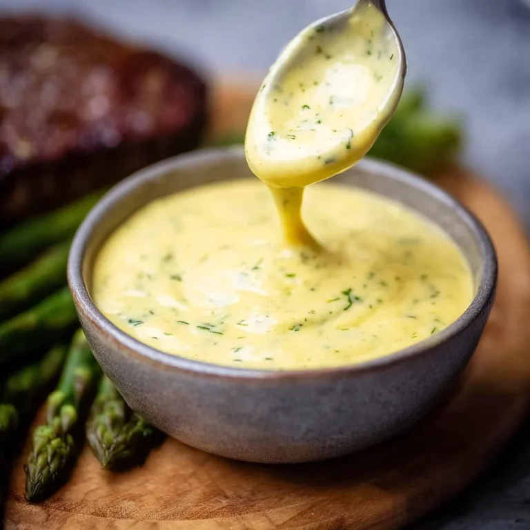 Béarnaise Sauce prepared using a fast and easy foolproof method