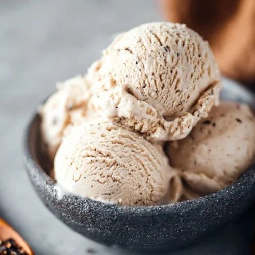 Delicious bowl of Bold Coffee Ice Cream with rich coffee flavor