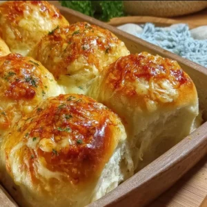 Buttery Cheese Garlic Rolls, Everyone Will Love Them! Buttery cheese garlic rolls ready to be served, warm and delicious.