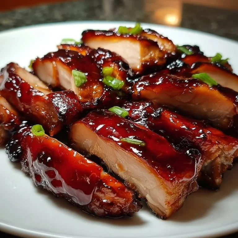 Delicious Char Siu Chicken marinated and grilled to perfection