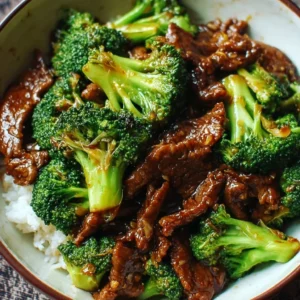 Delicious Chinese Beef and Broccoli dish served in a bowl