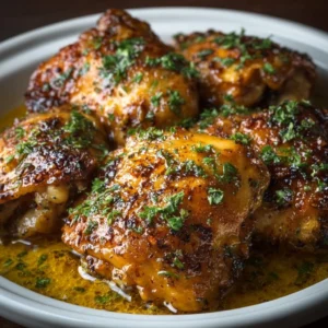 Crock Pot chicken thighs cooked in a slow cooker for a juicy and flavorful meal.