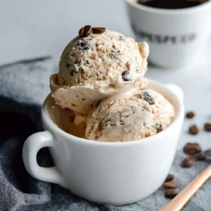 Delicious Espresso Chip Ice Cream with chocolate chips and coffee flavor