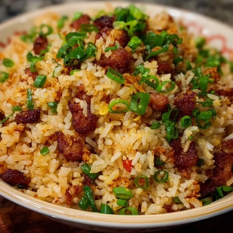Delicious Jailhouse Rice served in a bowl, showcasing vibrant ingredients.