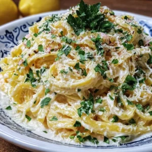 Fresh spring lemon ricotta pasta garnished with herbs and lemon zest