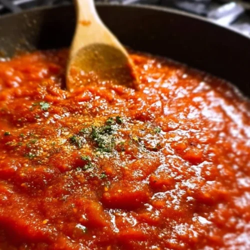Homemade Italian spaghetti sauce made from fresh ingredients