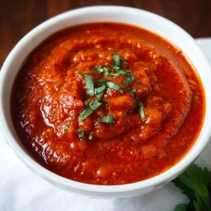 Homemade Marinara Sauce Homemade marinara sauce in a bowl with fresh tomatoes and basil