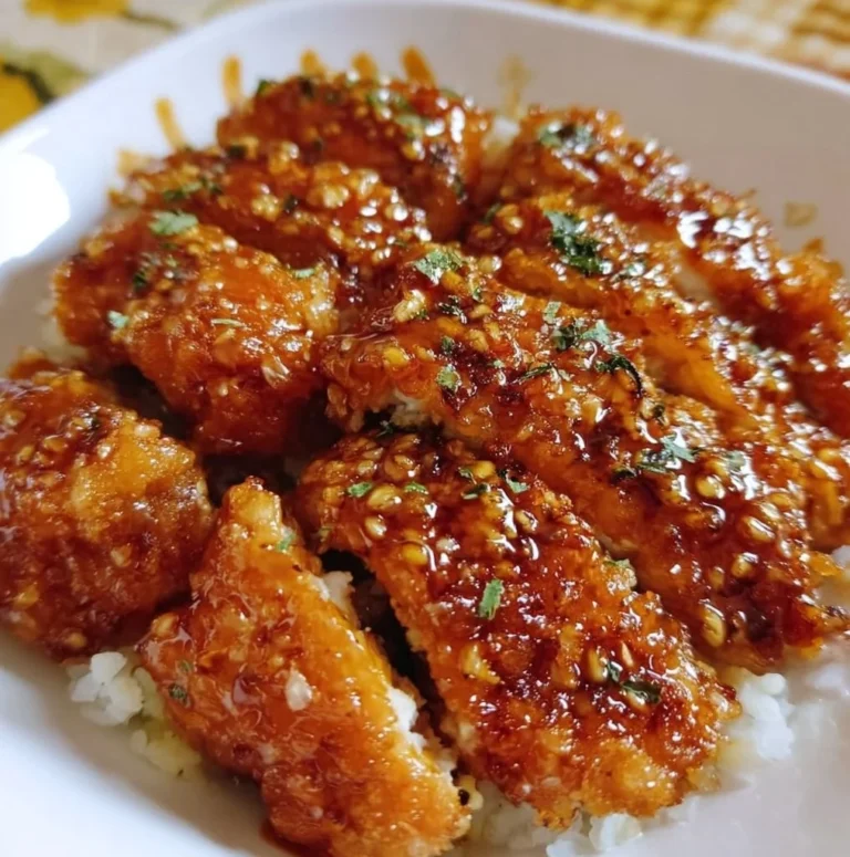Honey Garlic Crispy Chicken with a golden, crunchy coating and savory glaze.